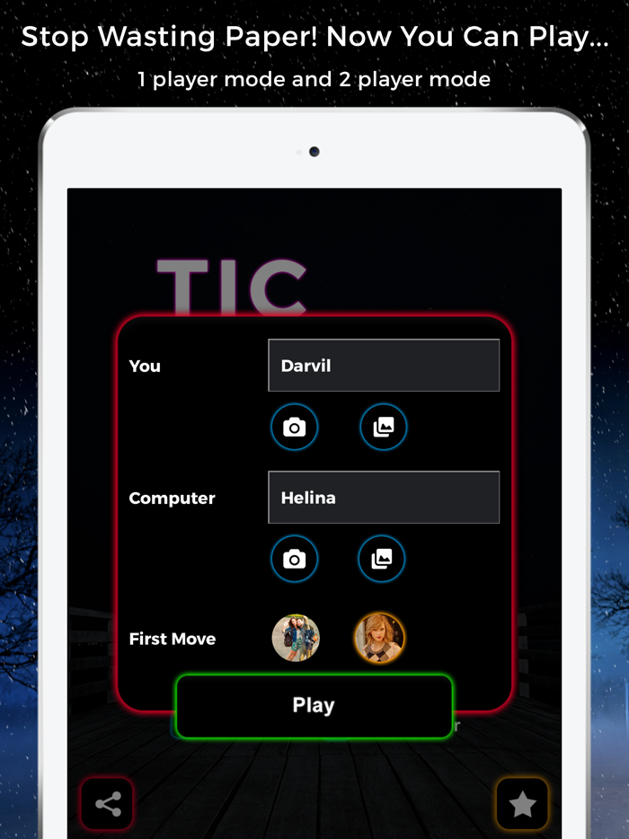 Tic Tac Toe My Photo