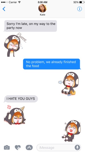 Buri the Penguin Girl stickers(圖2)-速報App