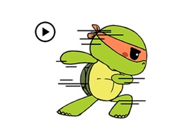 The Fastest Turtle Sticker