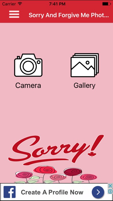 How to cancel & delete Sorry And Forgive Me Photo Frame from iphone & ipad 1