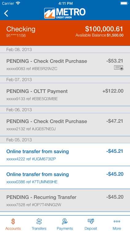 Metro Credit Union Mobile screenshot-3