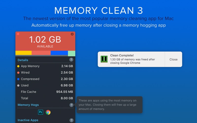 Memory Clean 3: Free Up Memory Screenshots