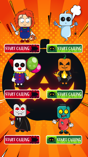 Halloween pampkin fake call