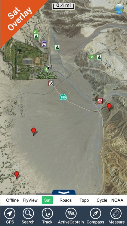 Death Valley National Park - GPS Map Navigator