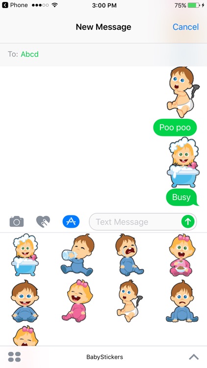 Funny Baby Stickers