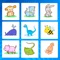 The aim of this game is not only to entertain but also is to identify the name of sound animals working on language and reading skills