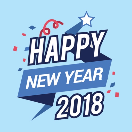 Happy New Year 2018 - stickers icon