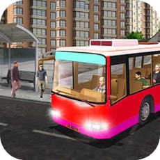 Activities of Driving Luxury Bus In City