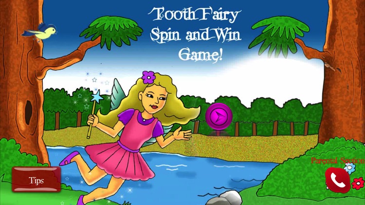 Tooth Fairy Spin and Win Game