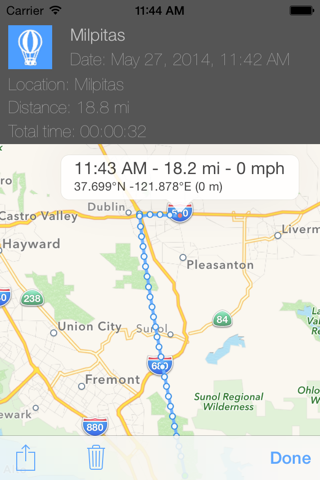 iMoves GPS tracker screenshot 3