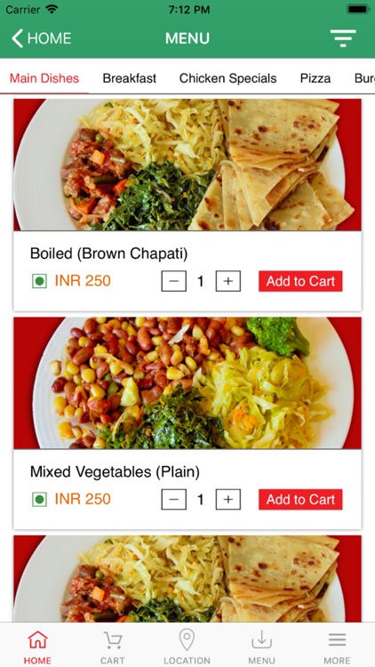 Kilimanjaro Restaurant App