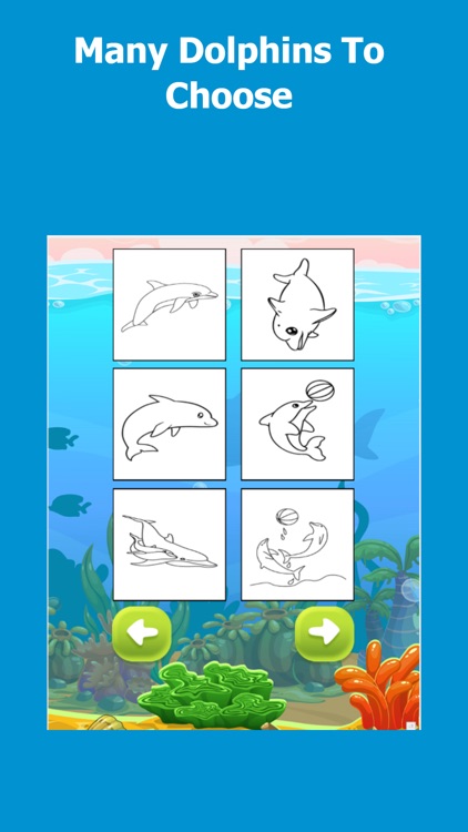 Coloring Dolphin Game