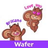 Squirrel Stickers (Wafer)