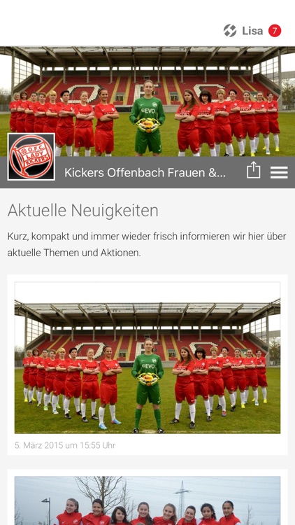 O.F.C. LADY KICKERS APP