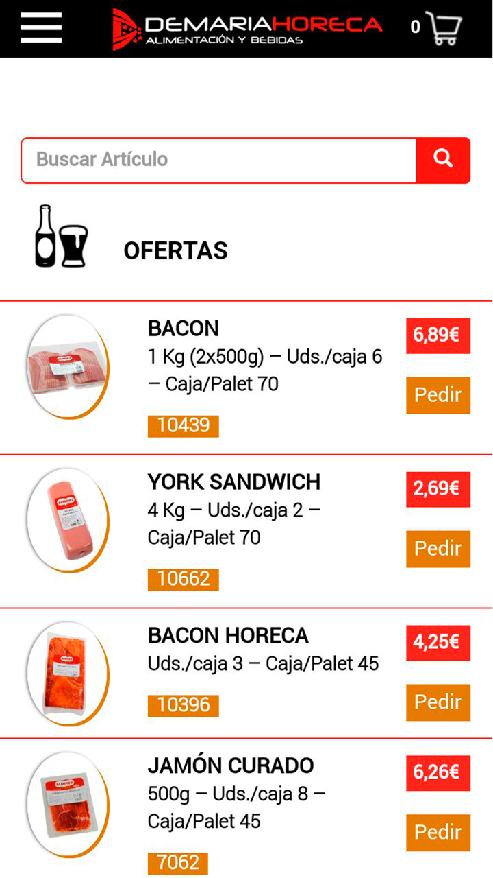 DeMaria Horeca screenshot 2