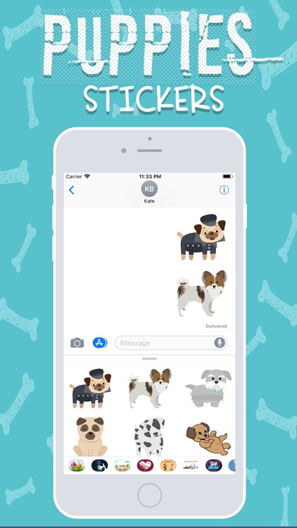 Cute Puppies Stickers! screenshot-3