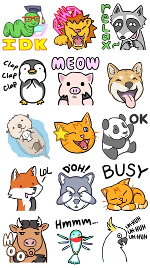 Yet Another Animated Animal Stickers - Y