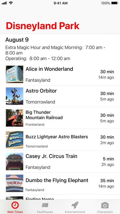 Wait Times For Disneyland