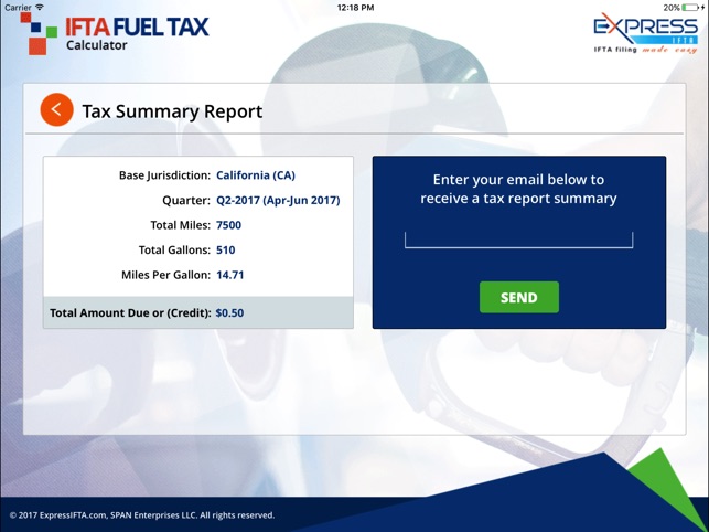 ifta mileage calculator