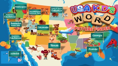 Kids USA Explorers - Educational Hidden Word Games screenshot 3