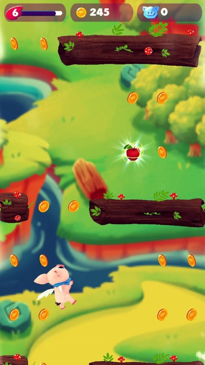 Juju Pig- Fly & Chase of Apple screenshot-4