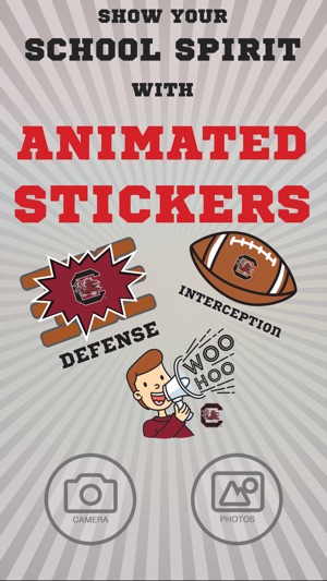 South Carolina Gamecocks Animated Selfie Stickers(圖1)-速報App