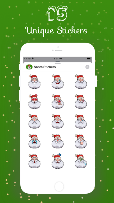 How to cancel & delete Santa Emoji Holiday Stickers from iphone & ipad 3