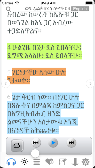 Amharic Bible with Audio Screenshot 4