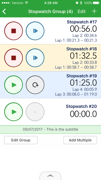 Stopwatch Groups Liteのおすすめ画像4