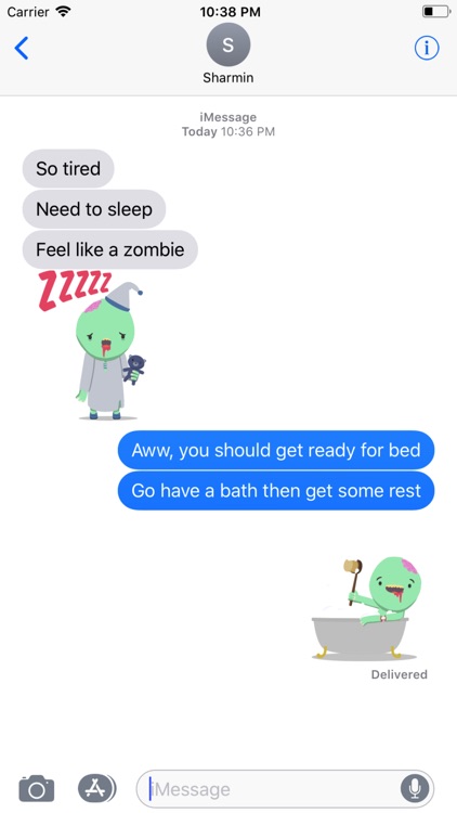 Cute Zombie Stickers screenshot-4