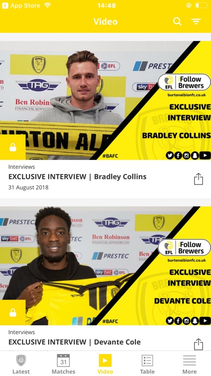 Burton Albion Official App