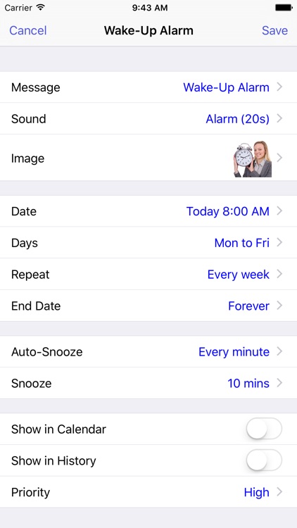 Reminders with Voice Reminder