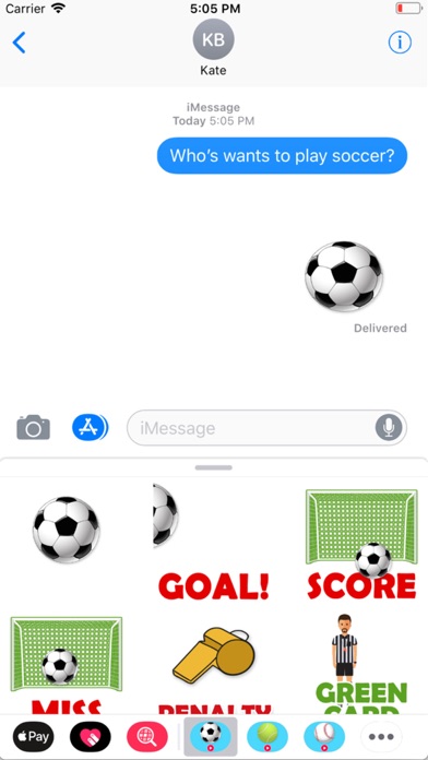 Animated Soccer Stickers Screenshot 1