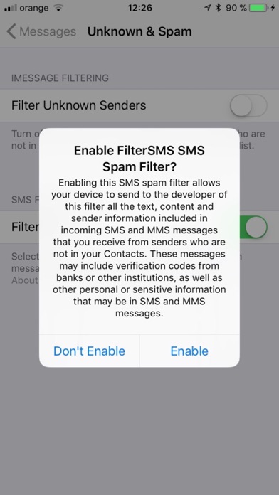 Filter Spam SMS screenshot 3