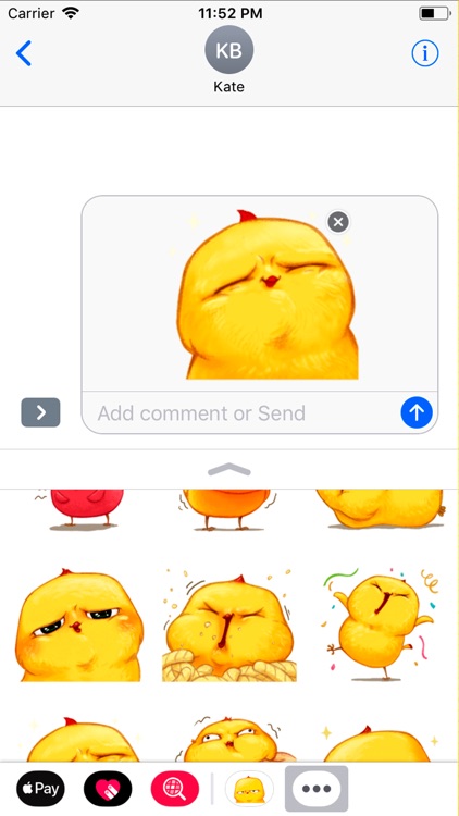 Yellow Bird Stickers screenshot-3