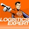 This is LOGISTICS EXPERT, the sliding block logistics puzzle and interactive video game, brought to you by Austrian transport and logistics expert Gebrüder Weiss