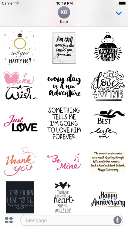 Happy Anniversary Quotes Sticker Pack