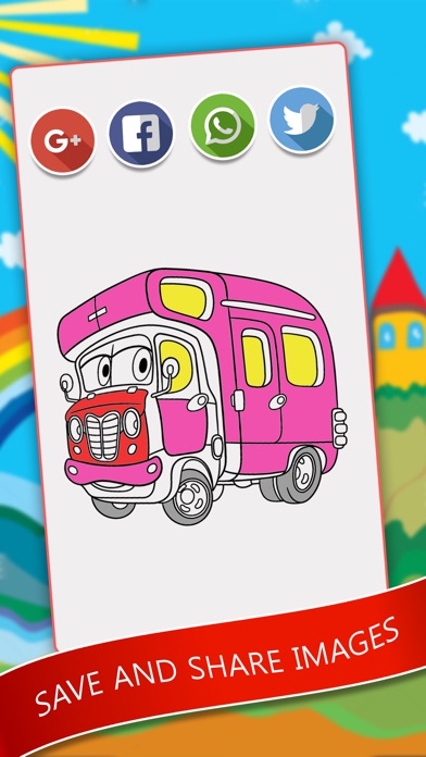 Coloring Book For Vehicles screenshot 4