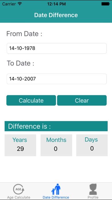 Family Age Calc screenshot 2