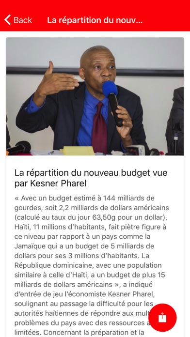 Haïti budget screenshot 3