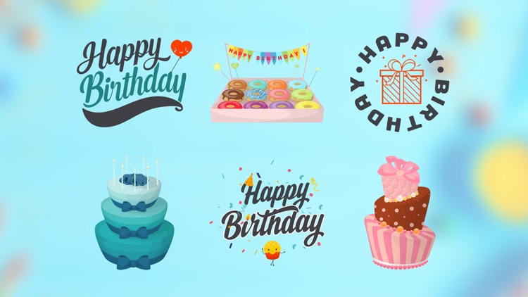 Birthday Sticker for iMessage