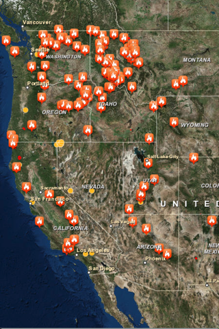 Wildfire & Earthquake Tracker - náhled