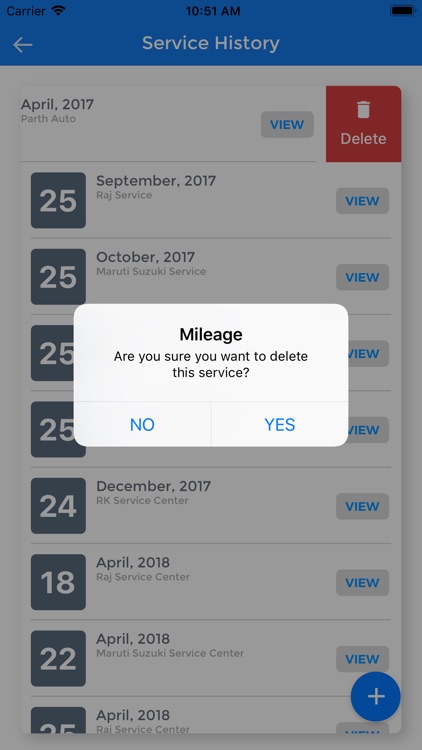 Mileage Track App