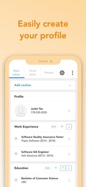 VisualCV Resume Builder(圖3)-速報App