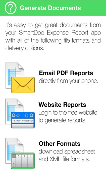 Expense Report for iPhone