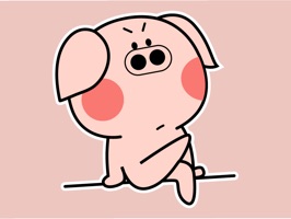 Pigs Animated Stickers - New version of Laughing Pig Animated Sticker 
