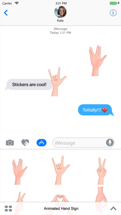 Animated Hand Sign