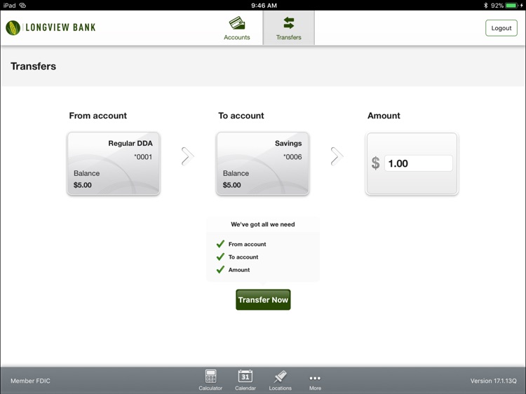 Longview Bank for iPad screenshot-3