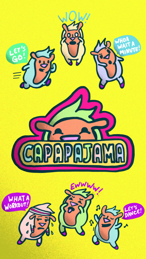 Capapajama stickers