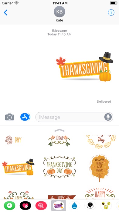 Happy Thanksgiving - stickers screenshot 4
